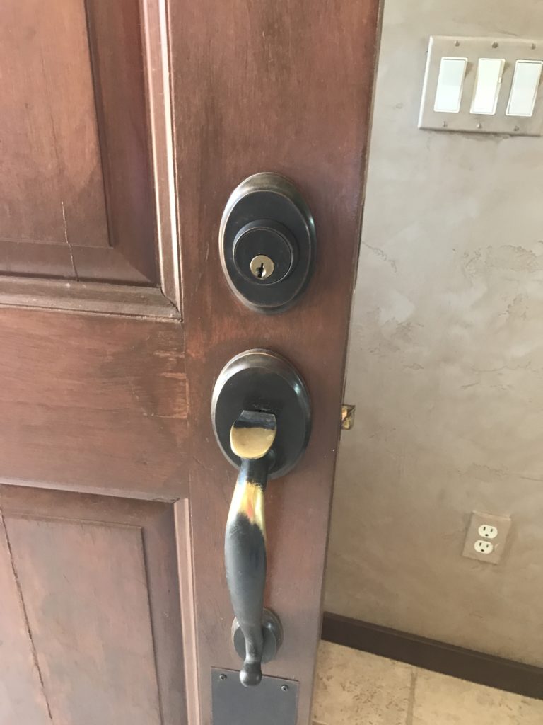 picture of door from a home lockout